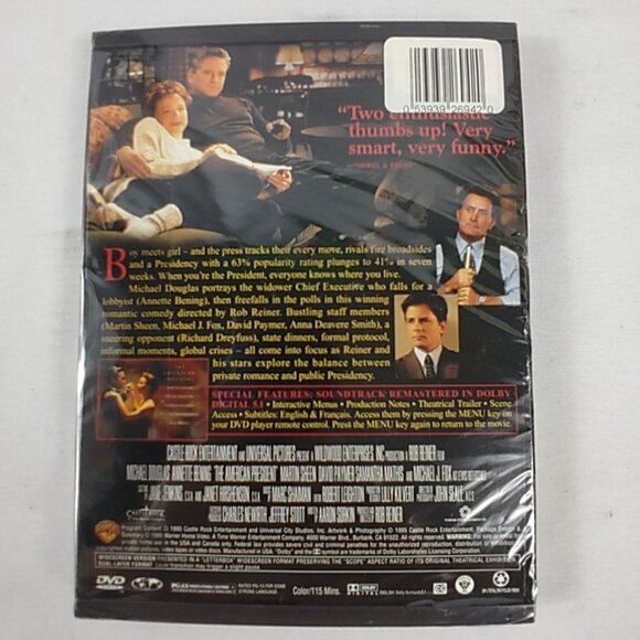 The American President - 1995 - Romance - Rated PG/13 - DVD - New - Picture 2 of 2